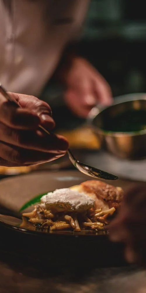 Chef preparing food